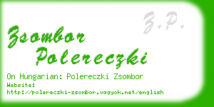 zsombor polereczki business card